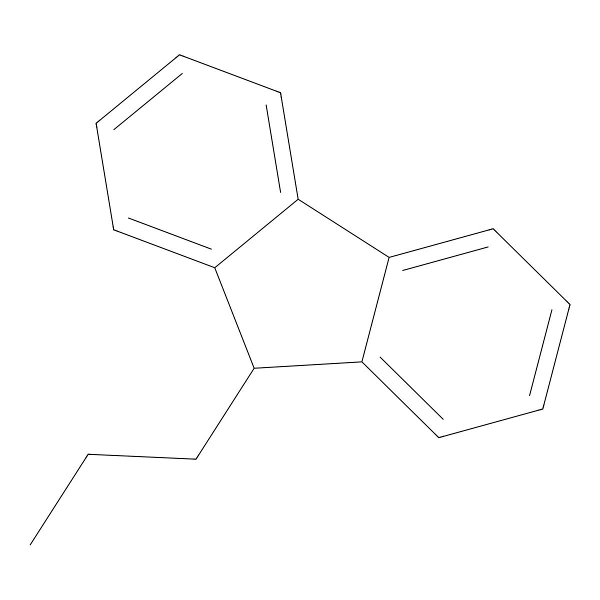 9-Propyl-9H-fluorene molecular structure, CAS 158599-21-4
