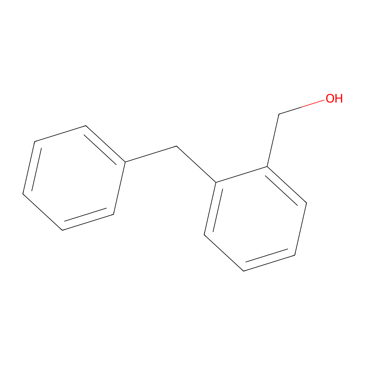 2-Benzylbenzyl alcohol molecular structure, CAS 1586-00-1