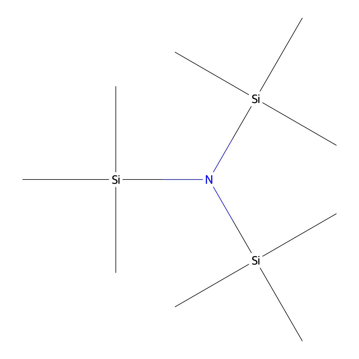 Silanamine, 1,1,1-trimethyl-N,N-bis(trimethylsilyl)- molecular structure, CAS 1586-73-8