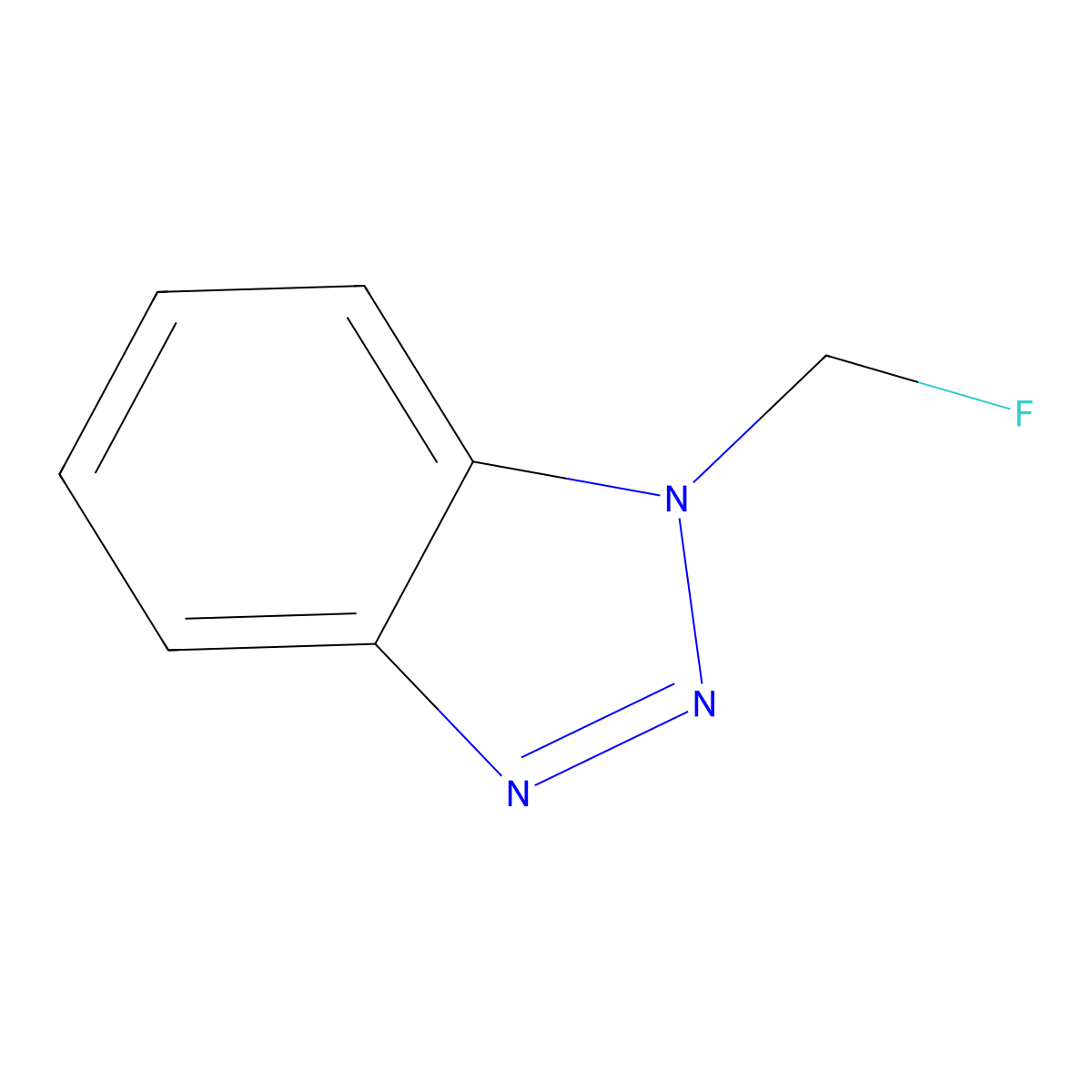 1-(Fluoromethyl)benzotriazole molecular structure, CAS 158607-43-3