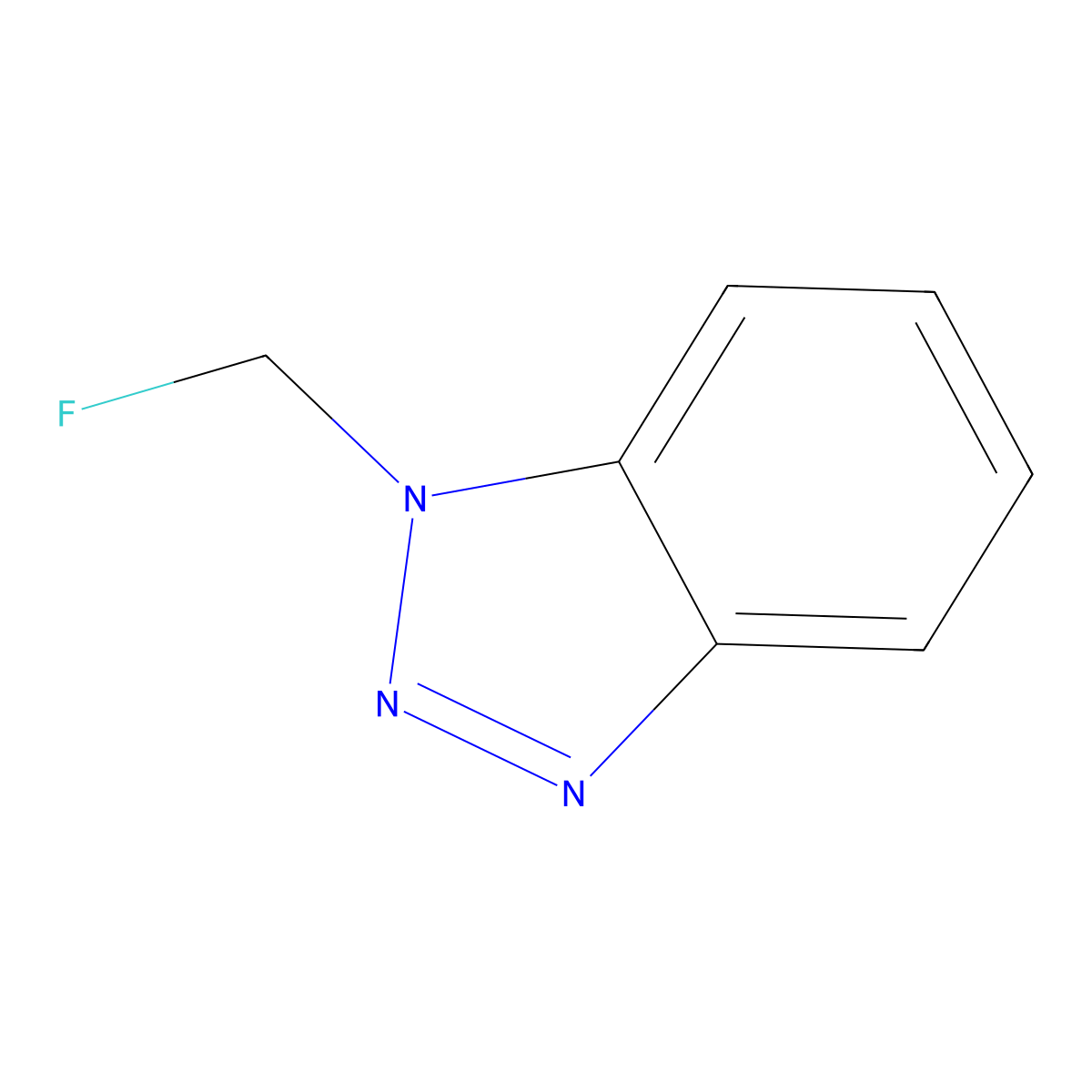 1-(Fluoromethyl)benzotriazole molecular structure, CAS 158607-43-3