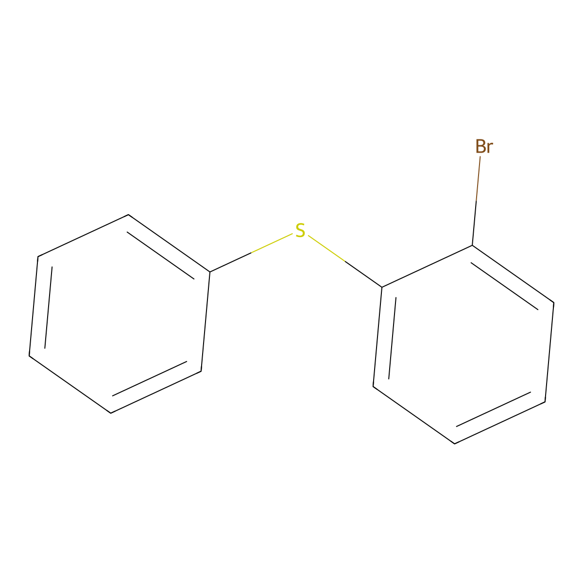 1-Bromo-2-(phenylsulfanyl)benzene molecular structure, CAS 15861-48-0