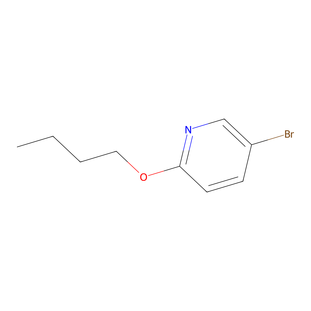 5-Bromo-2-butoxypyridine molecular structure, CAS 158615-97-5