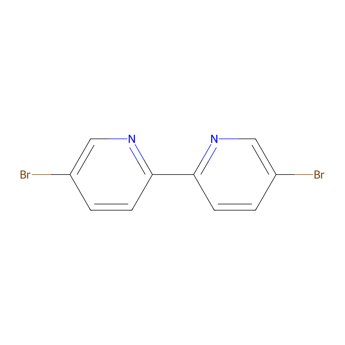5,5'-Dibromo-2,2'-bipyridine molecular structure, CAS 15862-18-7