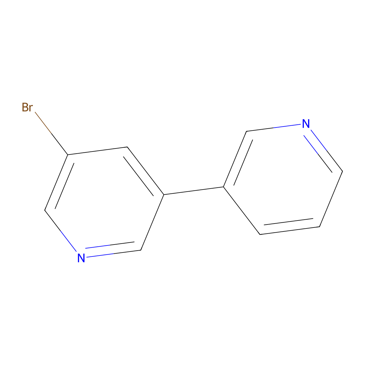 5-Bromo-3,3'-bipyridine molecular structure, CAS 15862-22-3