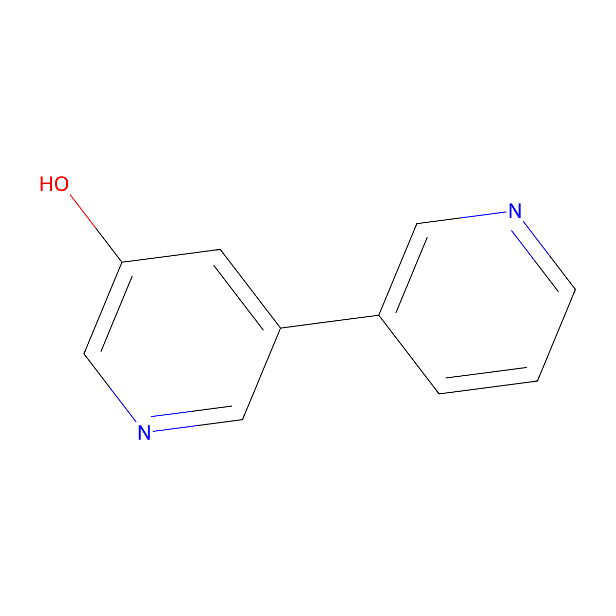 [3,3']Bipyridinyl-5-ol molecular structure, CAS 15862-23-4