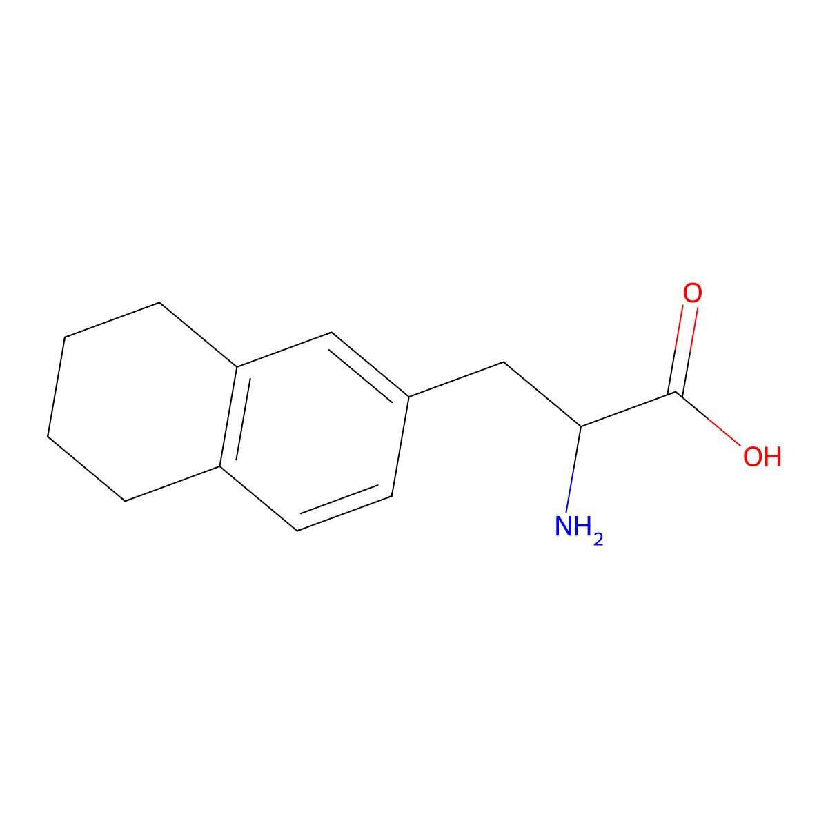 (S)-2-Amino-3-(5,6,7,8-tetrahydronaphthalen-2-YL)propanoic acid molecular structure, CAS 158648-32-9