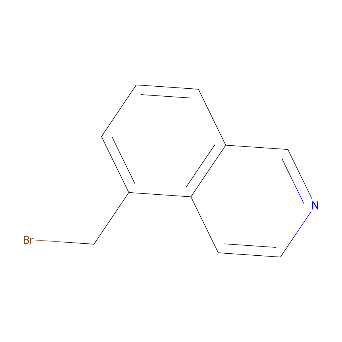 5-(Bromomethyl)isoquinoline molecular structure, CAS 158654-74-1