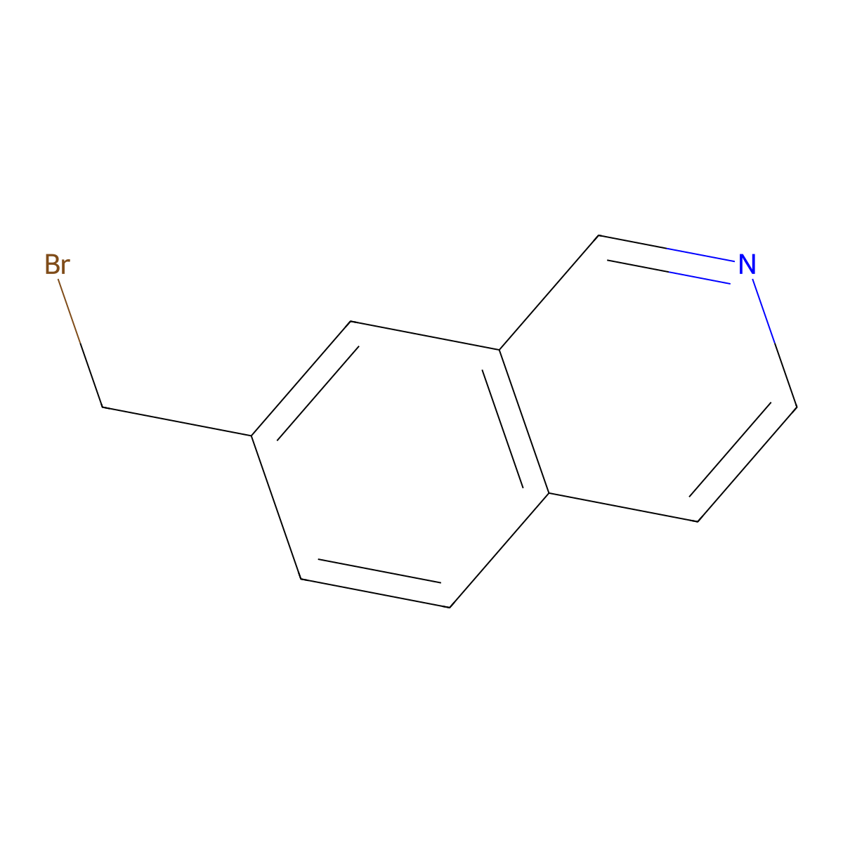 7-(Bromomethyl)isoquinoline molecular structure, CAS 158654-75-2