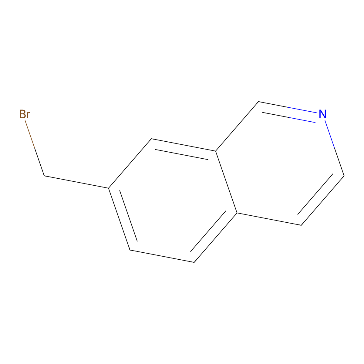 7-(Bromomethyl)isoquinoline molecular structure, CAS 158654-75-2