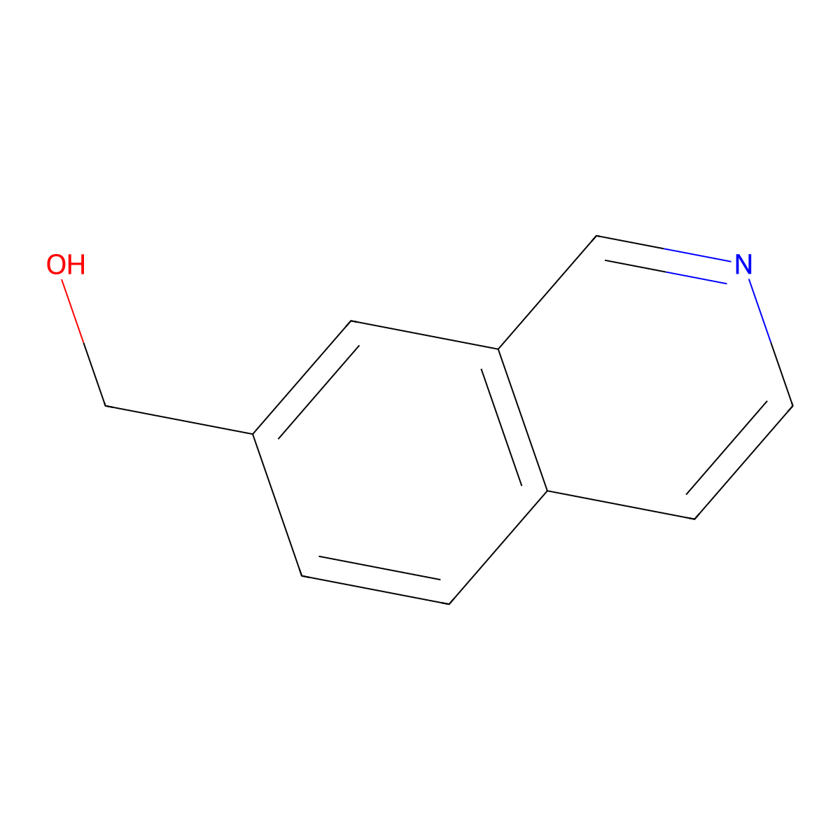 Isoquinolin-7-ylmethanol molecular structure, CAS 158654-76-3