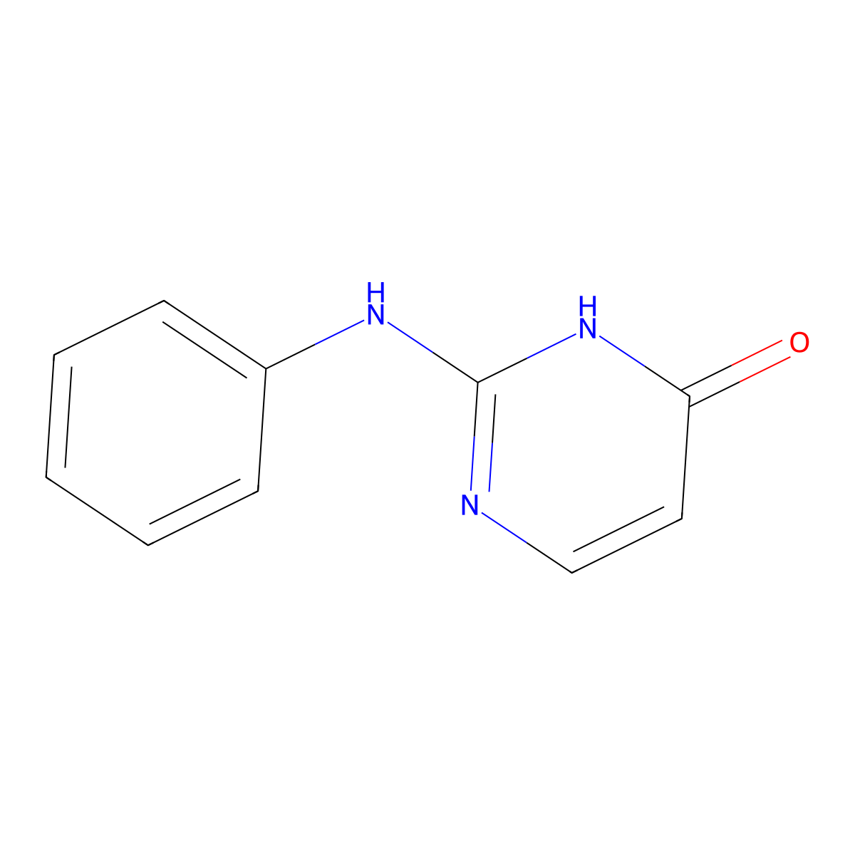 2-Anilino-4-hydroxypyrimidine molecular structure, CAS 158661-55-3