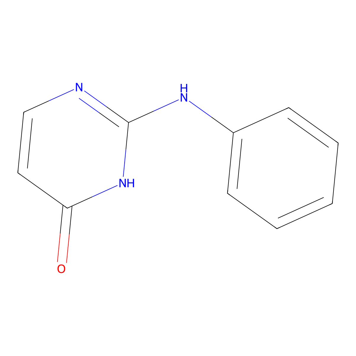2-Anilino-4-hydroxypyrimidine molecular structure, CAS 158661-55-3