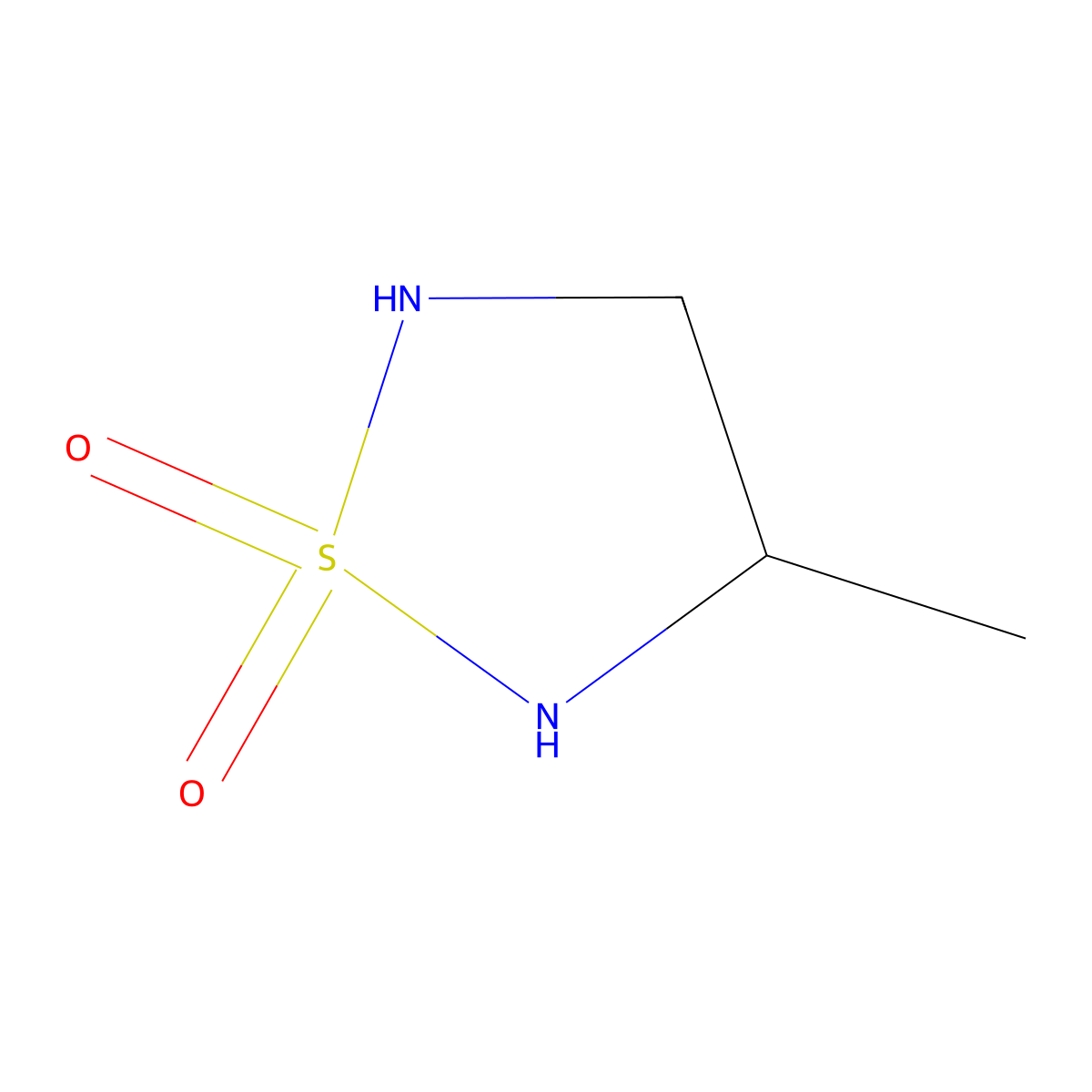 3-Methyl-1,2,5-thiadiazolidine 1,1-dioxide molecular structure, CAS 158664-88-1