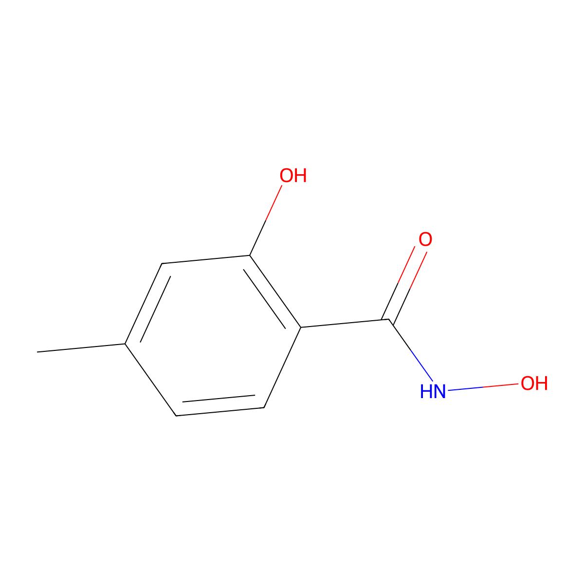 N,2-dihydroxy-4-methylbenzamide molecular structure, CAS 158671-29-5