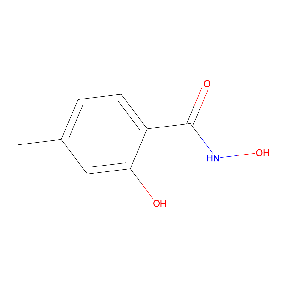 N,2-dihydroxy-4-methylbenzamide molecular structure, CAS 158671-29-5