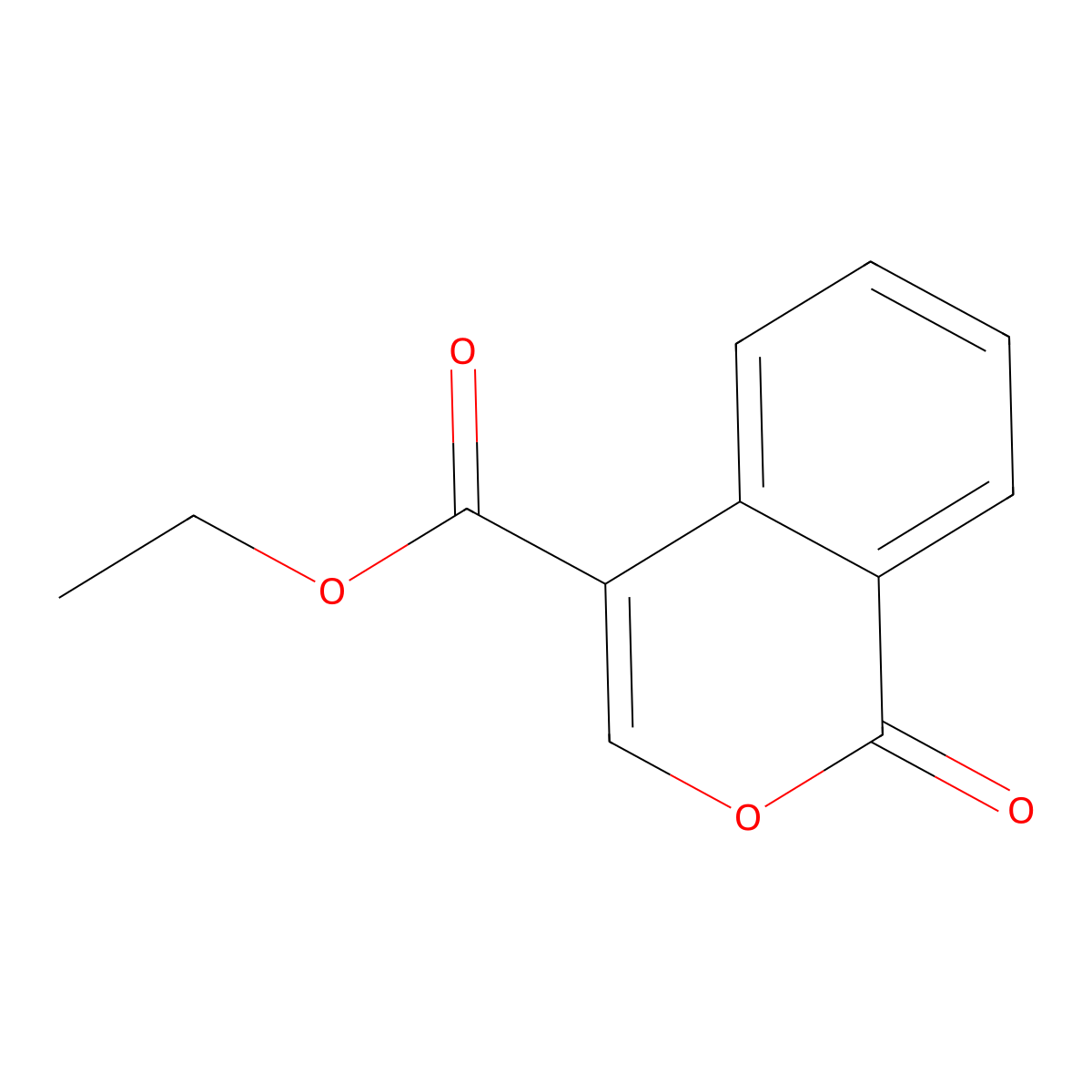 Ethyl 1-oxo-1H-isochromene-4-carboxylate molecular structure, CAS 15868-28-7