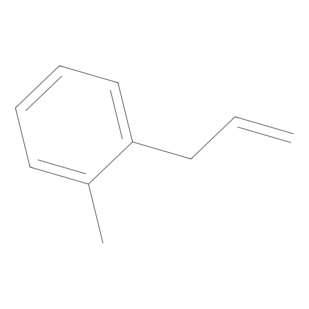 1-Allyl-2-methylbenzene molecular structure, CAS 1587-04-8