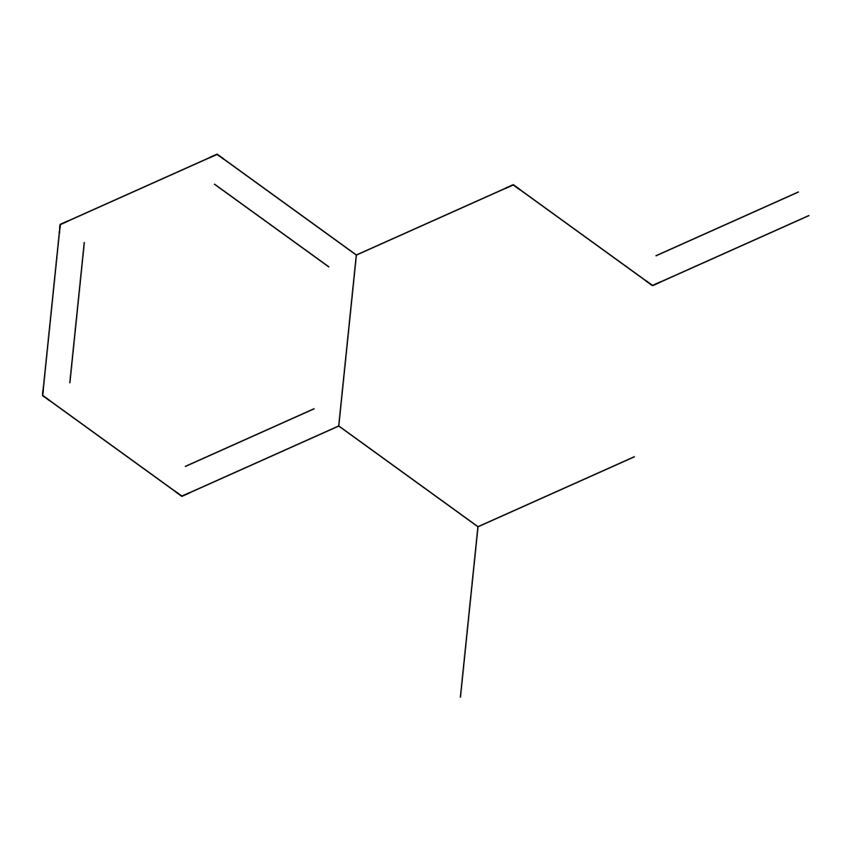 1-(1-Methylethyl)-2-(2-propen-1-yl)benzene molecular structure, CAS 1587-06-0
