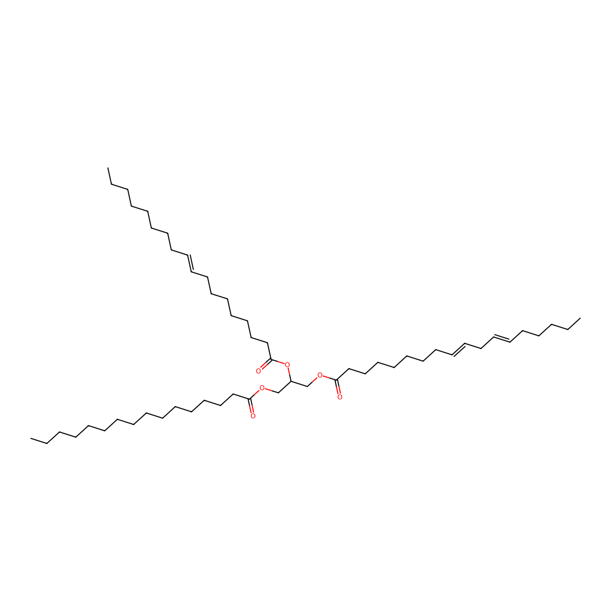 1-Palmitin-2-Elaidin-3-Linolein molecular structure, CAS 1587-93-5