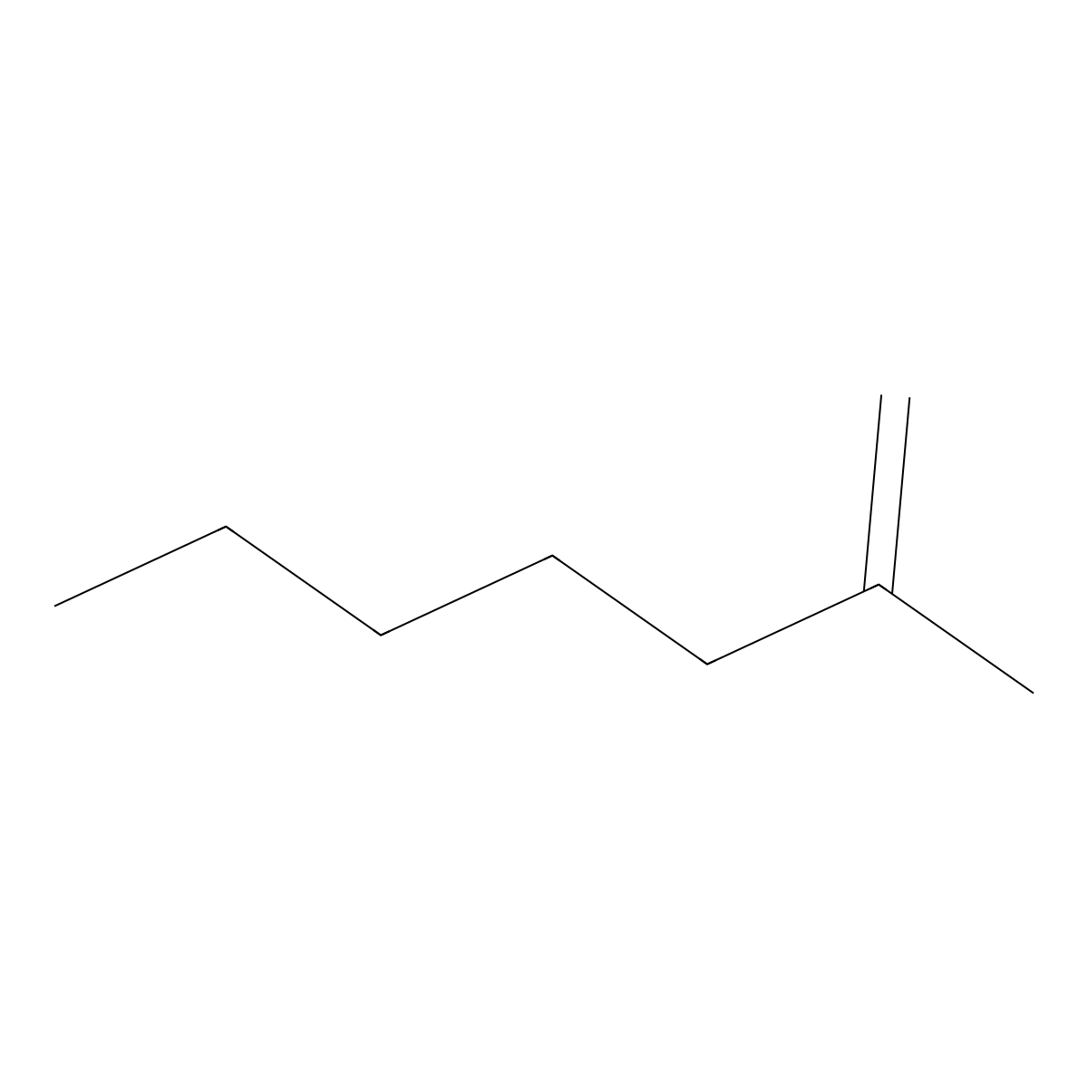 2-Methyl-1-heptene molecular structure, CAS 15870-10-7