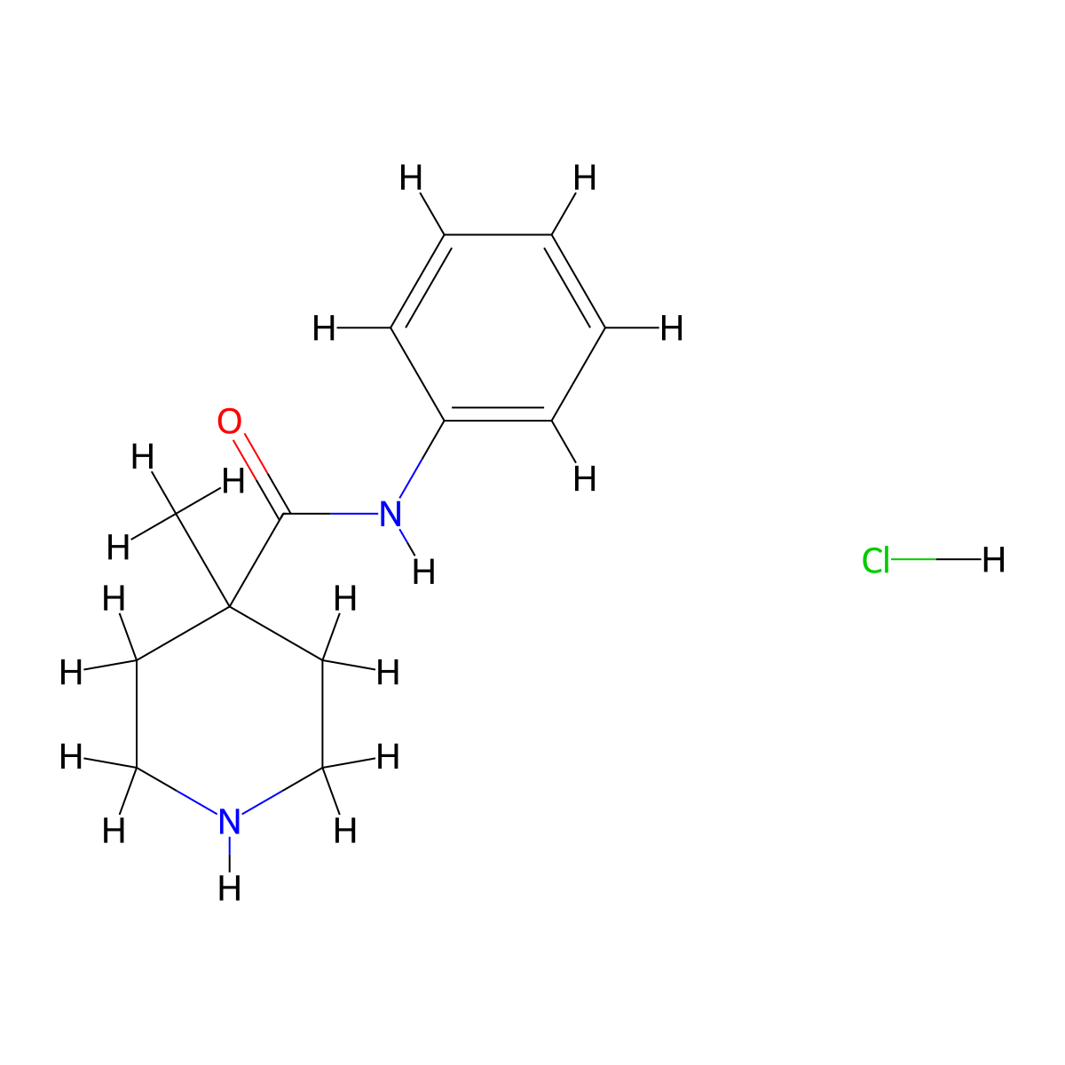 4-methyl-N-phenylpiperidine-4-carboxamide hydrochloride molecular structure, CAS 1587124-37-5