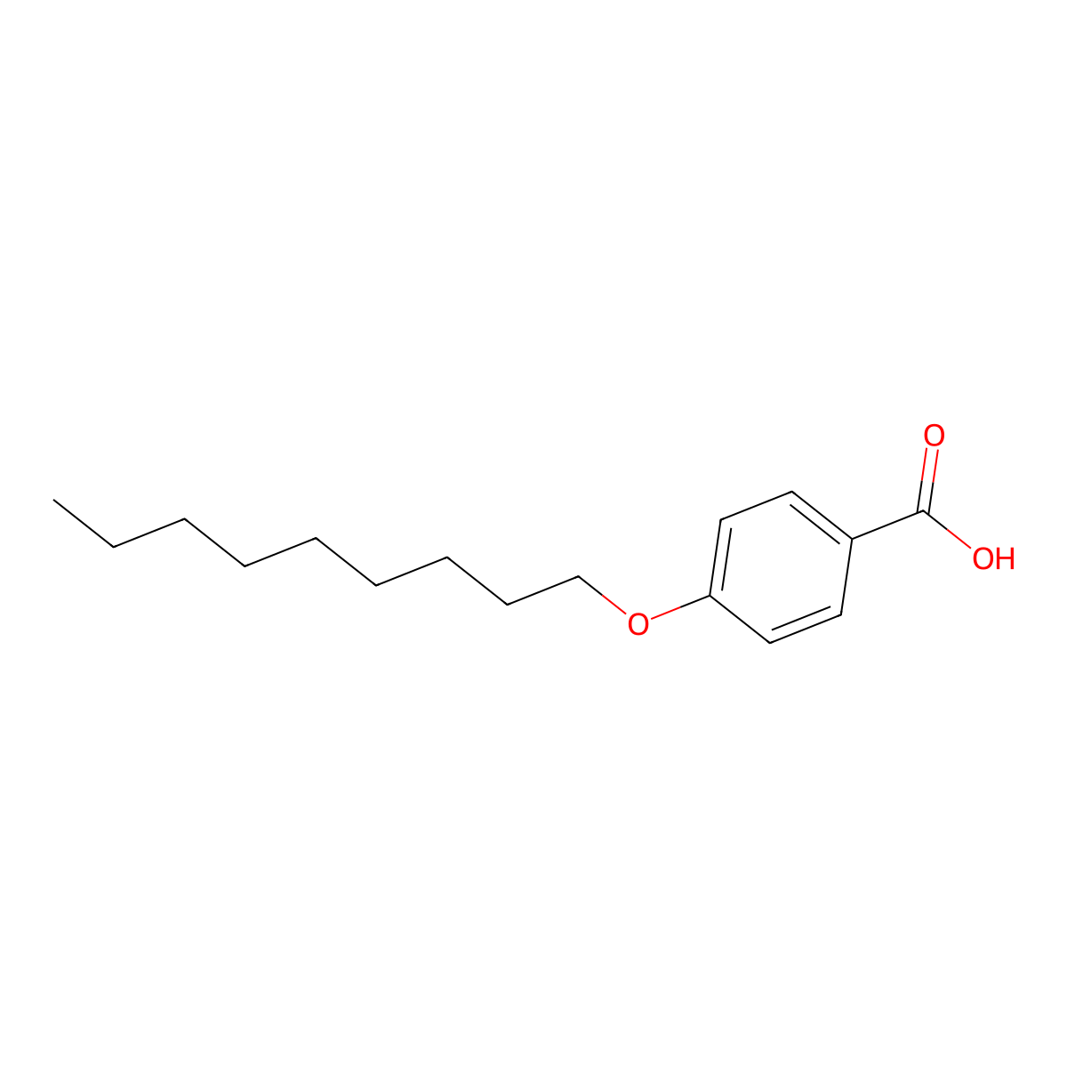 4-(Nonyloxy)benzoic acid molecular structure, CAS 15872-43-2