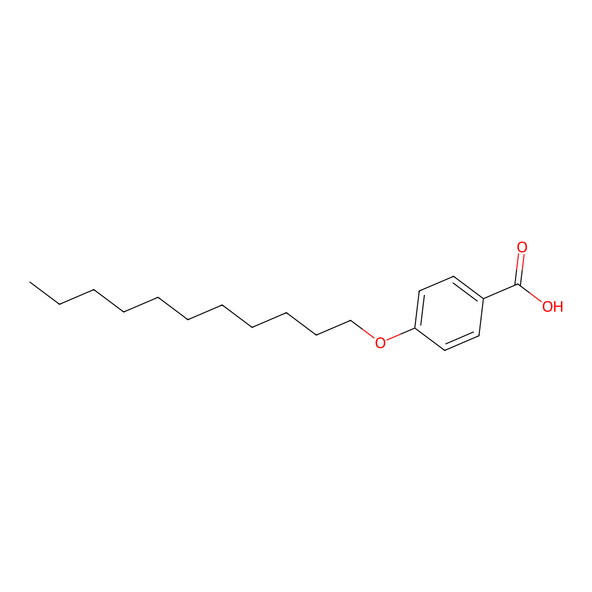 4-Undecyloxybenzoic Acid molecular structure, CAS 15872-44-3