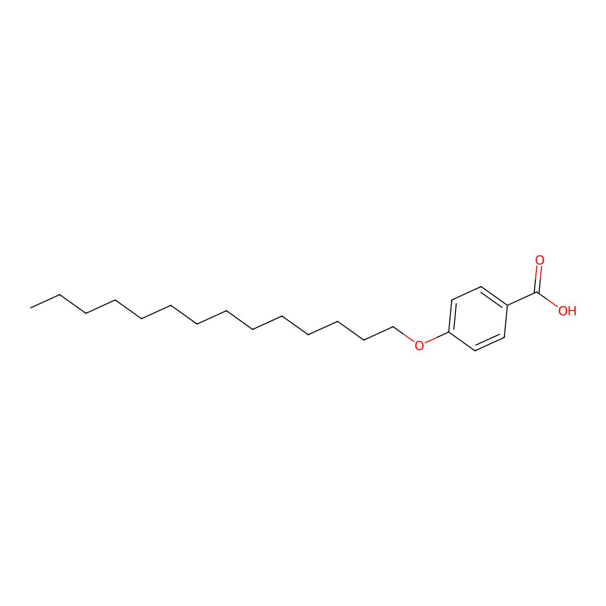 4-(Tetradecyloxy)benzoic acid molecular structure, CAS 15872-46-5