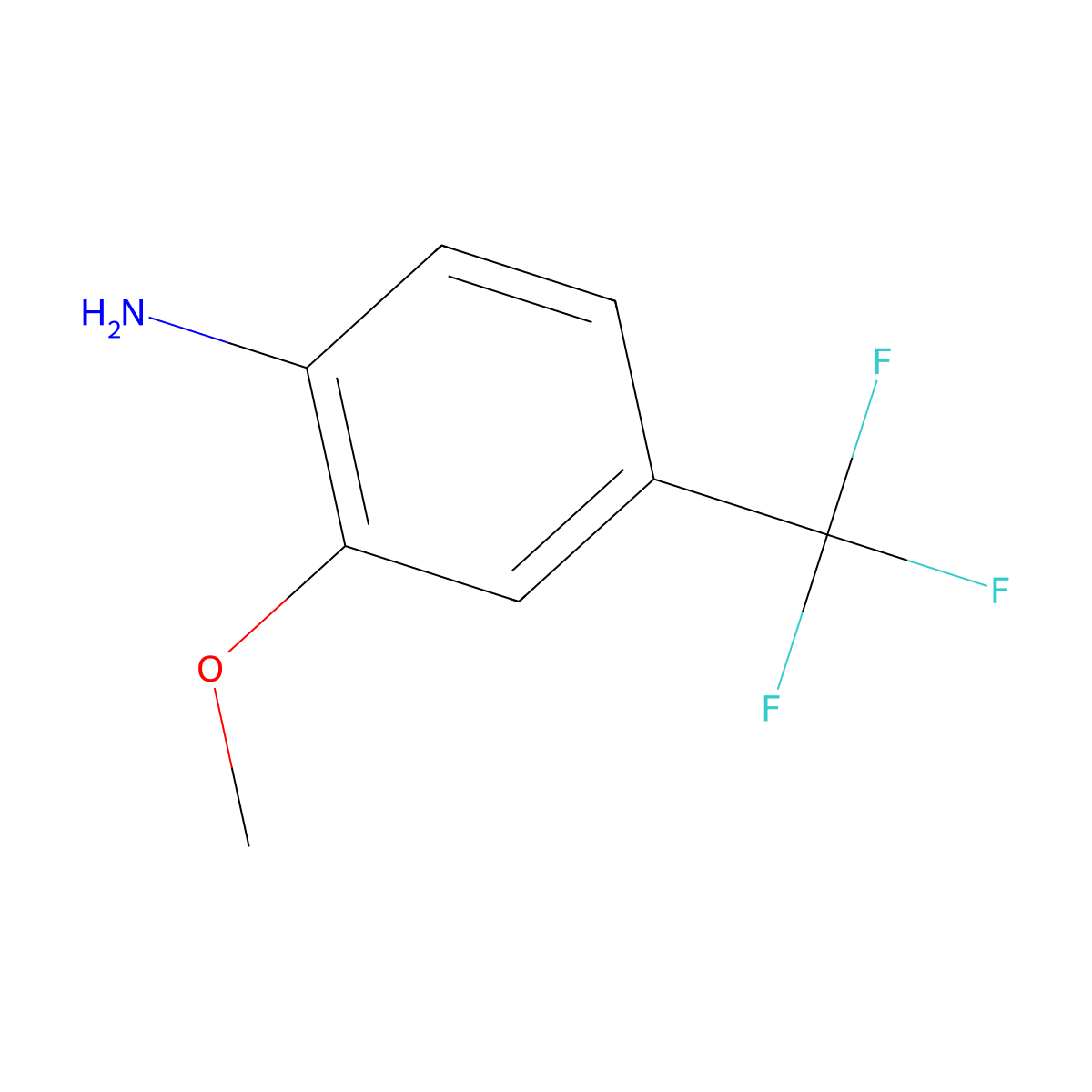 2-Methoxy-4-(trifluoromethyl)aniline molecular structure, CAS 158727-56-1