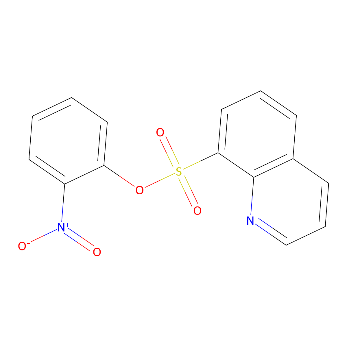 8-Quinolinesulfonic acid, 2-nitrophenyl ester molecular structure, CAS 158729-15-8