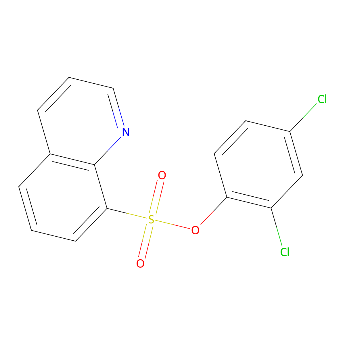 8-Quinolinesulfonic acid, 2,4-dichlorophenyl ester molecular structure, CAS 158729-18-1
