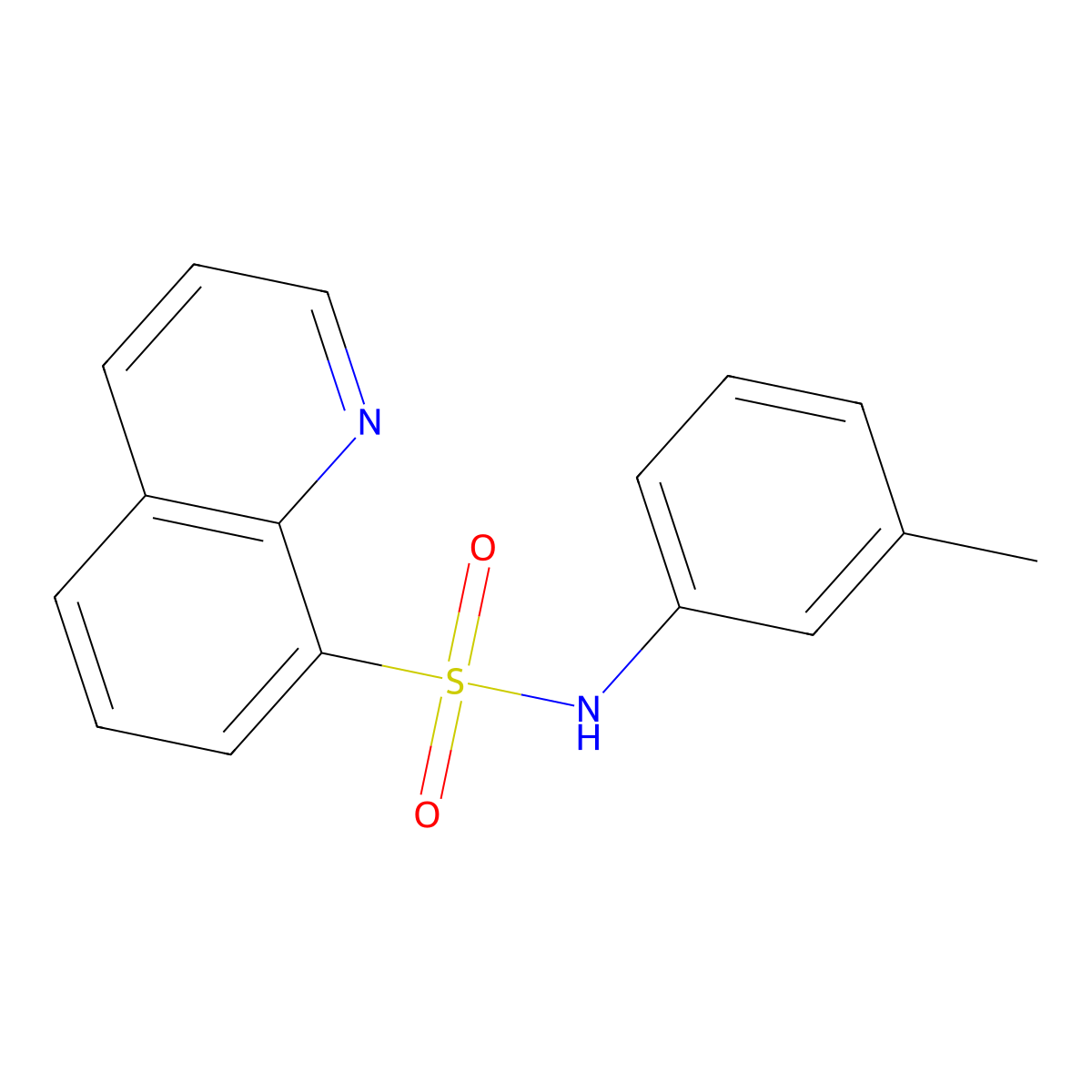 N-(3-Methylphenyl)-8-quinolinesulfonamide molecular structure, CAS 158729-21-6