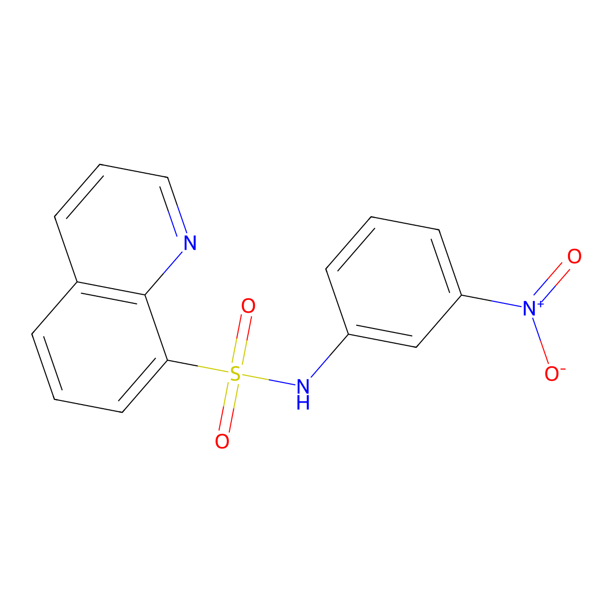 N-(3-Nitrophenyl)-8-quinolinesulfonamide molecular structure, CAS 158729-25-0