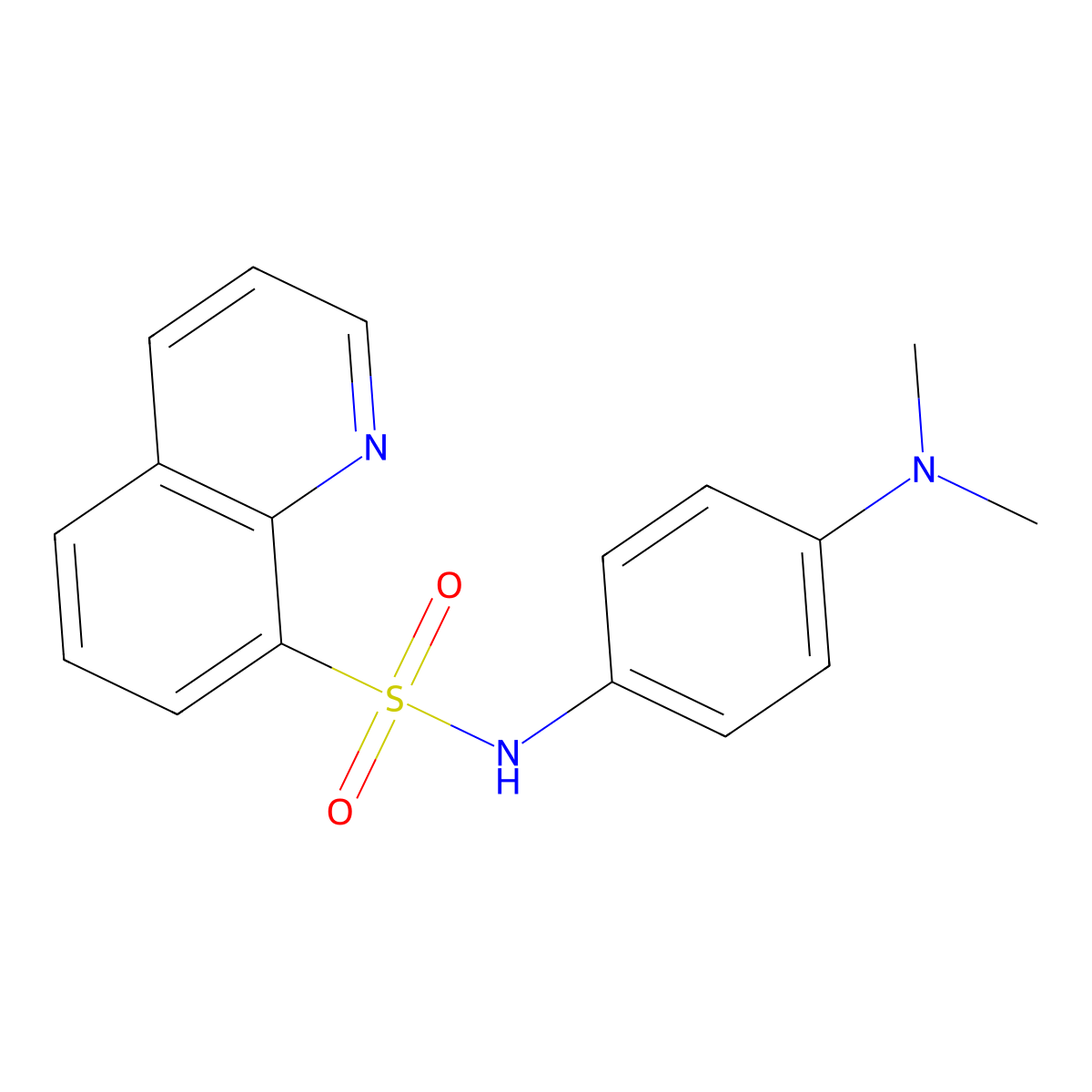 N-(4-(Dimethylamino)phenyl)-8-quinolinesulfonamide molecular structure, CAS 158729-26-1