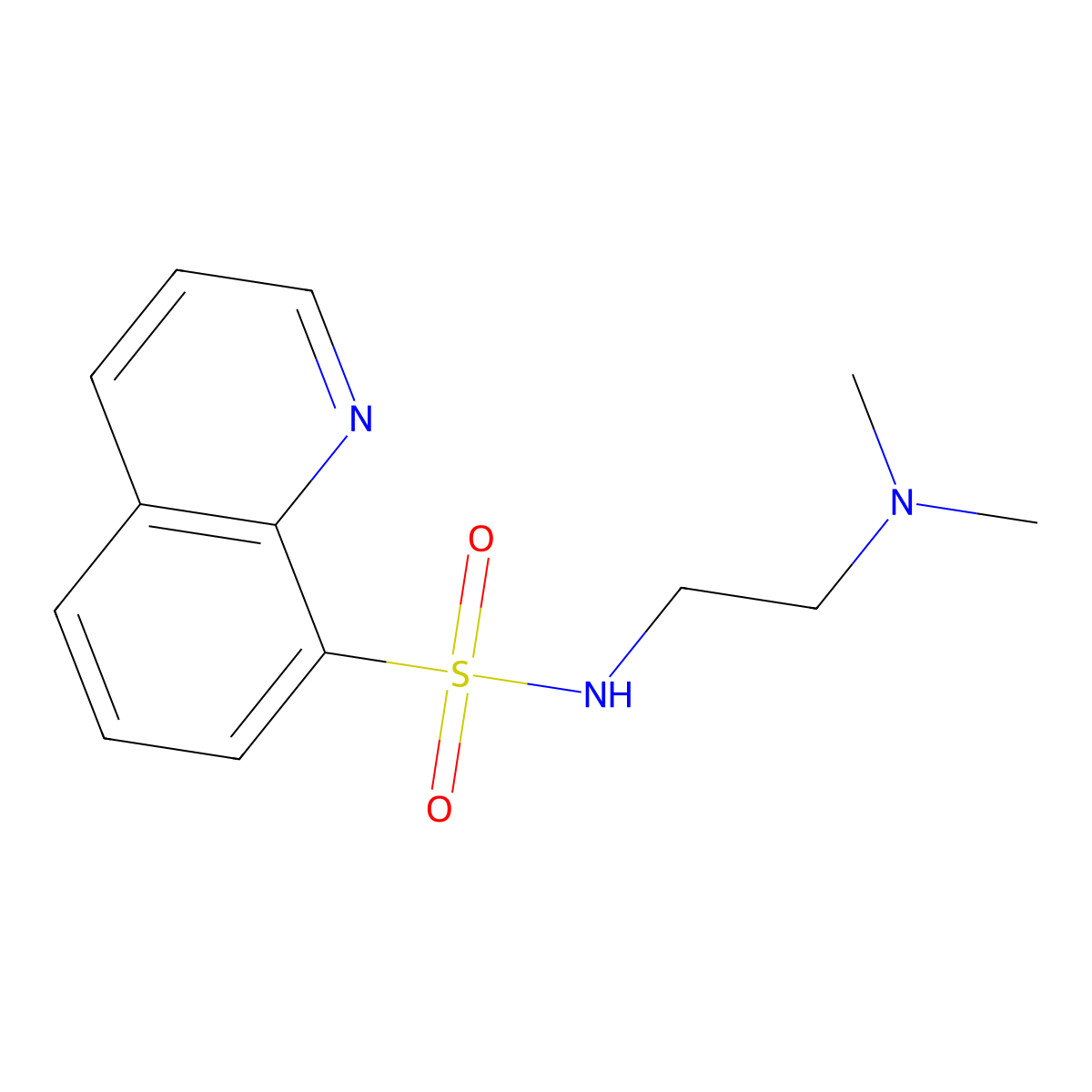 N-(2-(Dimethylamino)ethyl)-8-quinolinesulfonamide molecular structure, CAS 158729-31-8