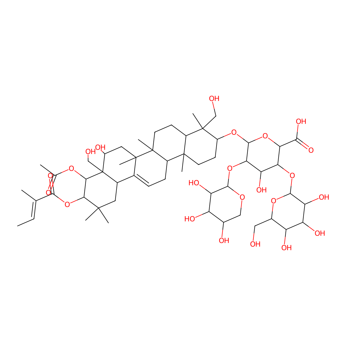 Escin IIa molecular structure, CAS 158732-55-9