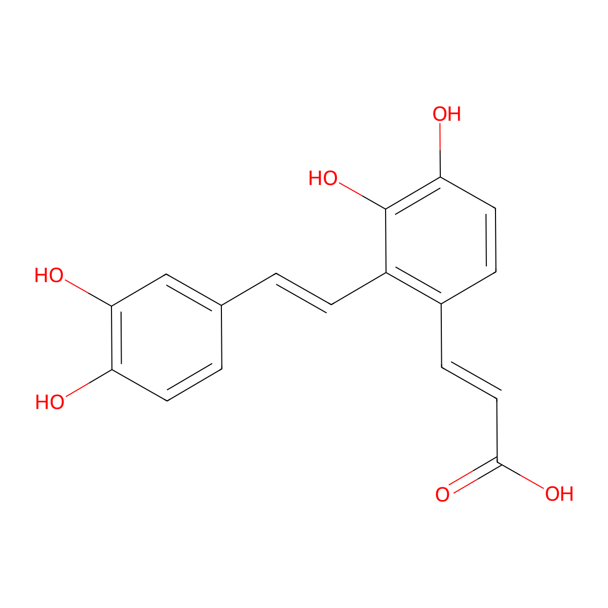 Salvianolic Acid F molecular structure, CAS 158732-59-3