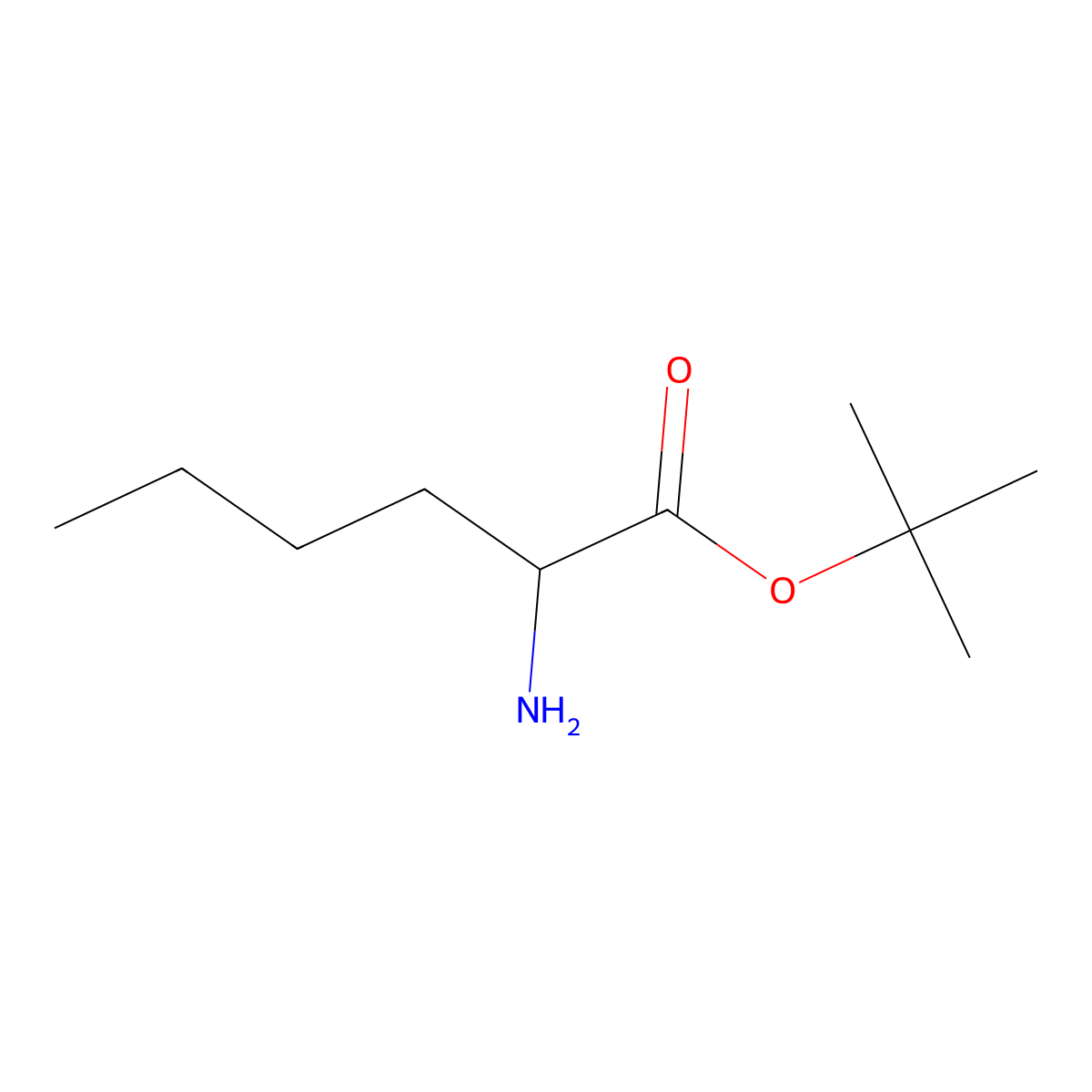 D-Norleucine tert-butyl ester molecular structure, CAS 158741-08-3