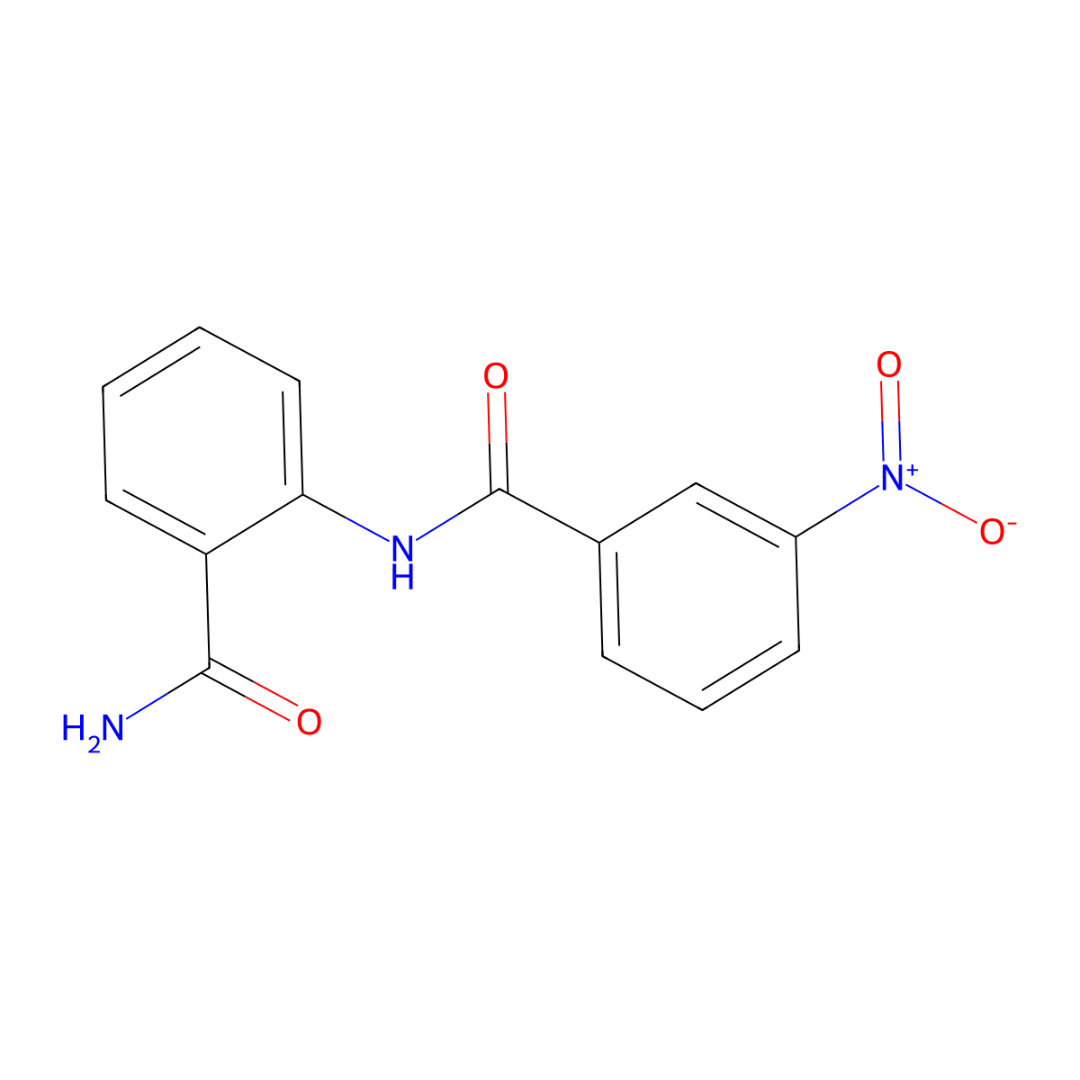 2-[(3-Nitrobenzoyl)amino]benzamide molecular structure, CAS 158751-45-2