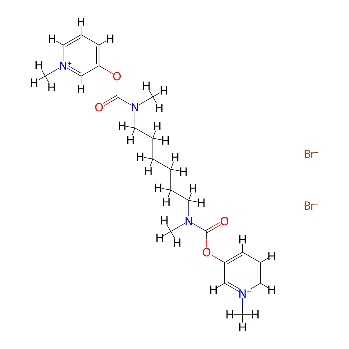 Distigmine Bromide molecular structure, CAS 15876-67-2
