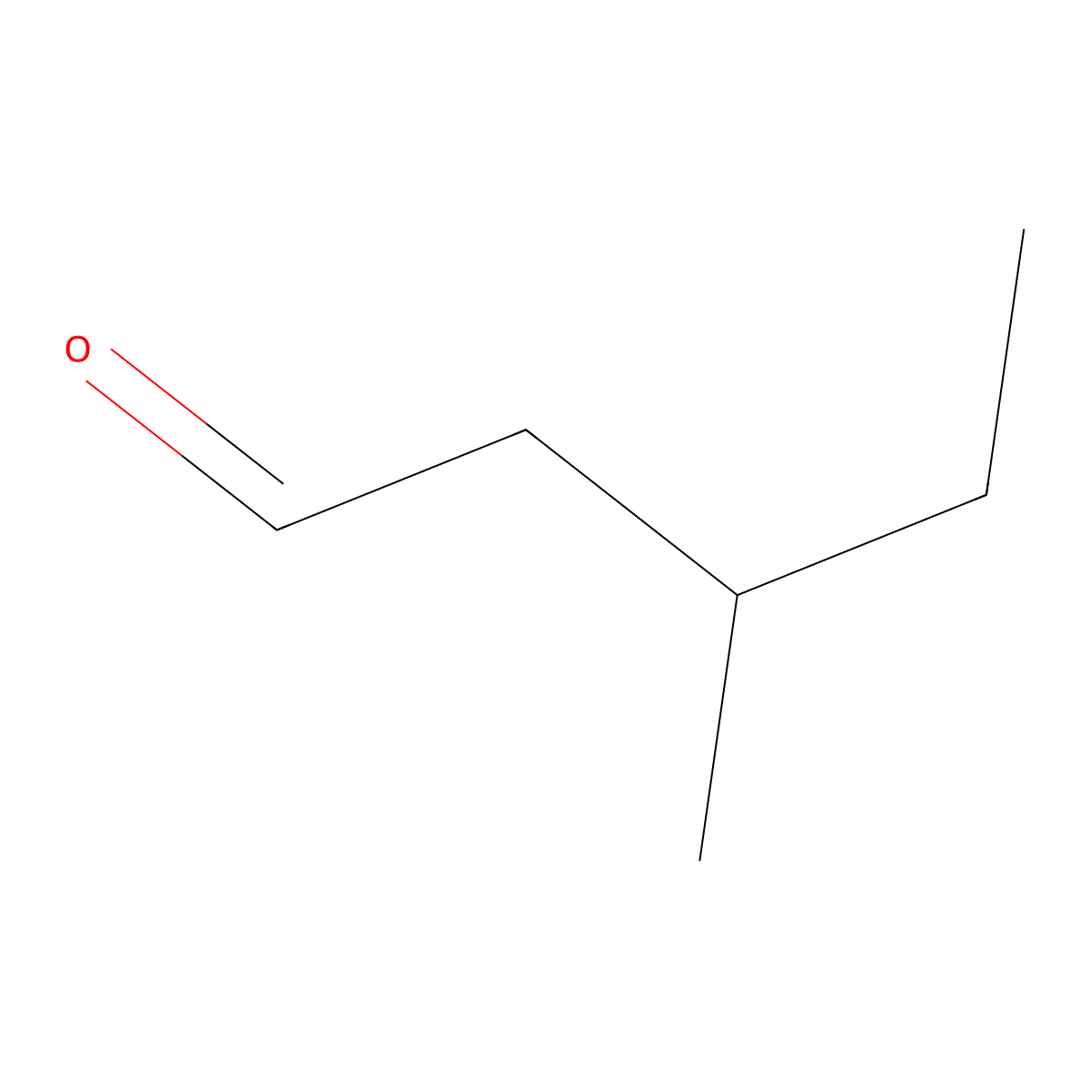 3-Methylvaleraldehyde molecular structure, CAS 15877-57-3