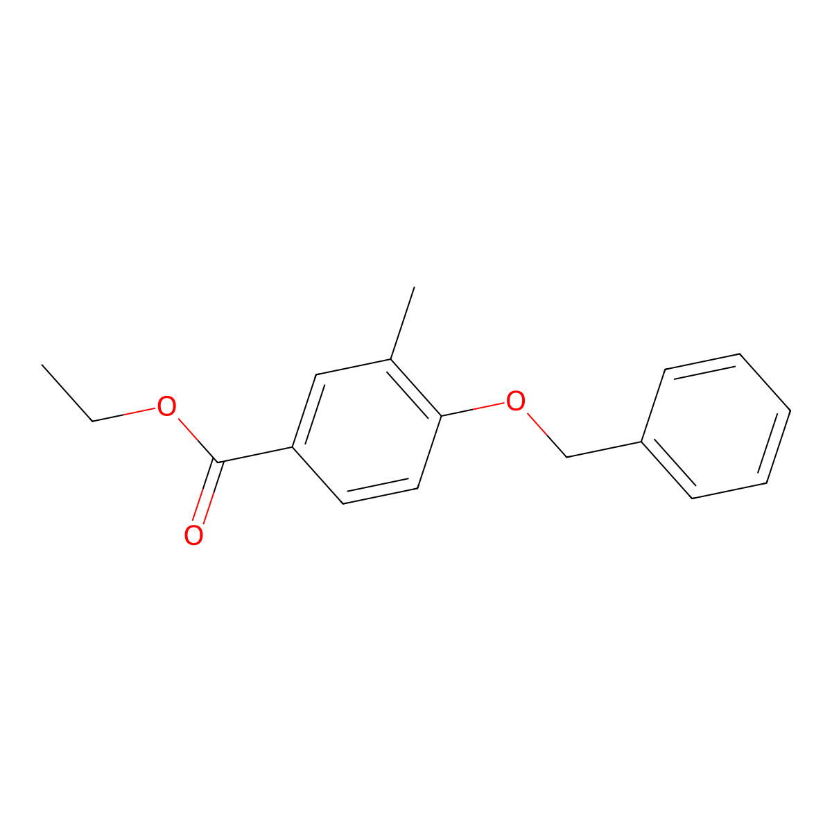 Ethyl 4-(benzyloxy)-3-methylbenzoate molecular structure, CAS 158771-02-9