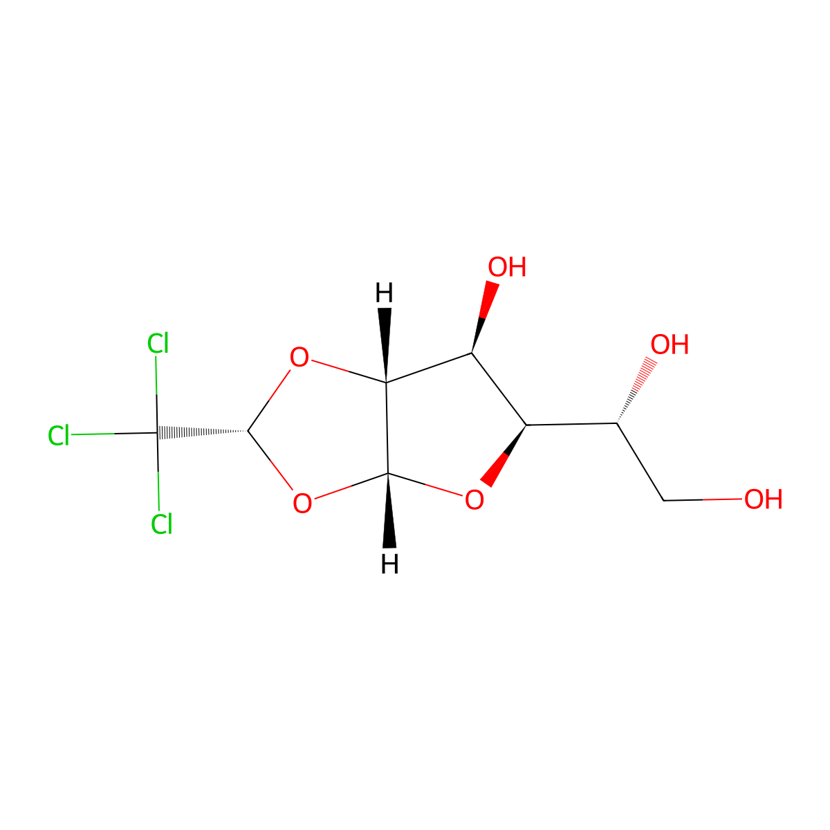 Chloralose molecular structure, CAS 15879-93-3