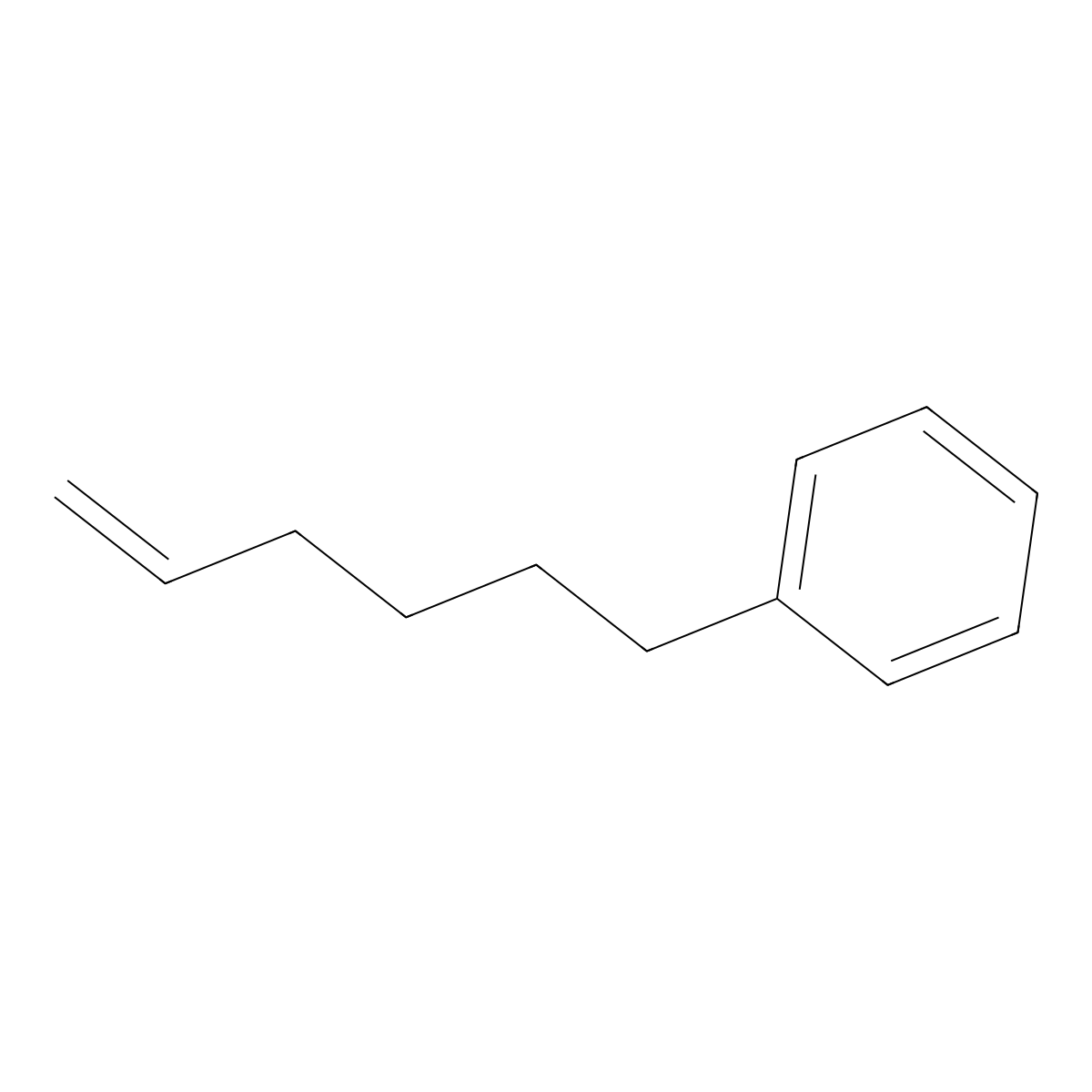 Hex-5-enylbenzene molecular structure, CAS 1588-44-9