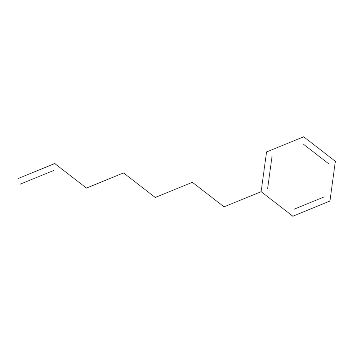 Hept-6-enylbenzene molecular structure, CAS 1588-78-9