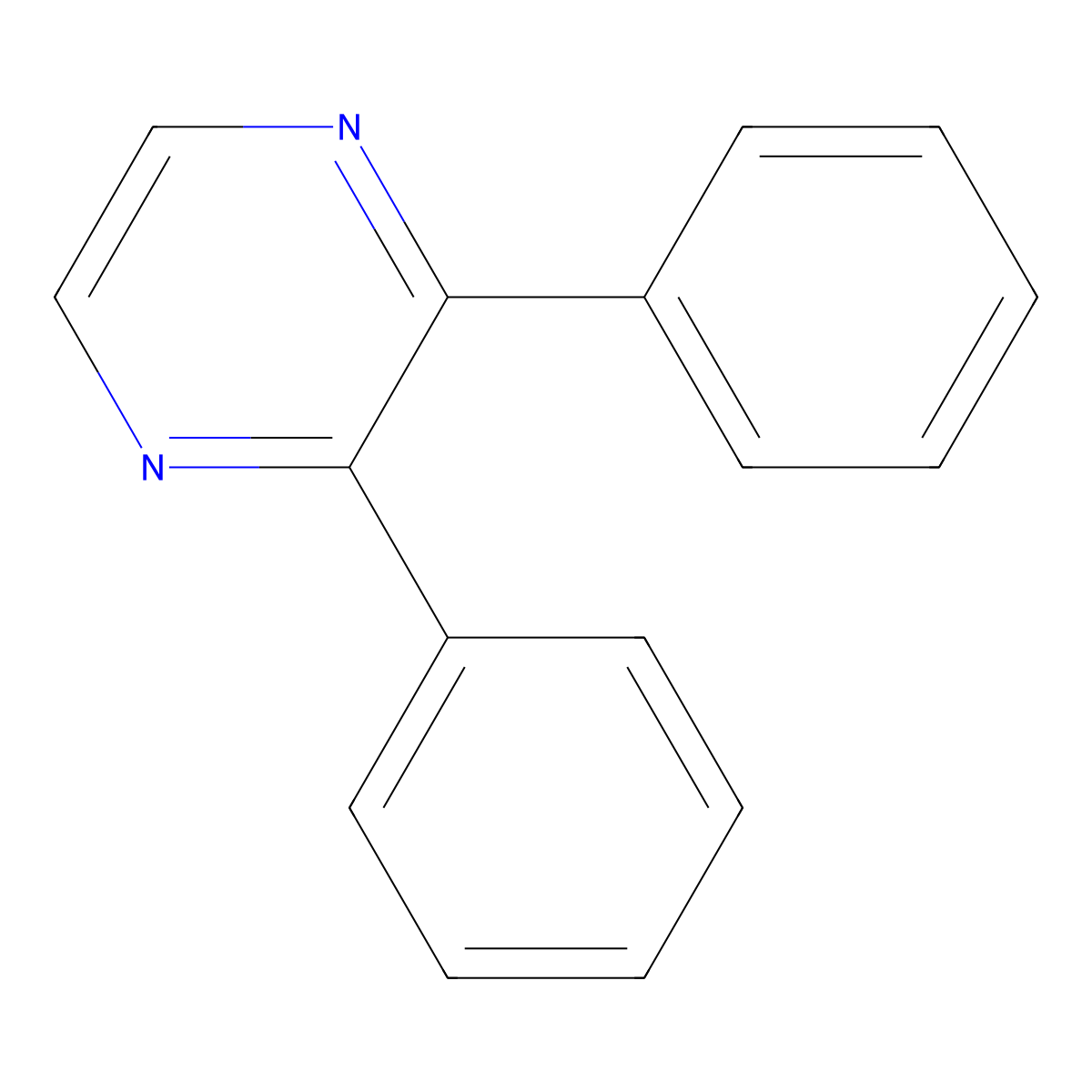 2,3-Diphenylpyrazine molecular structure, CAS 1588-89-2