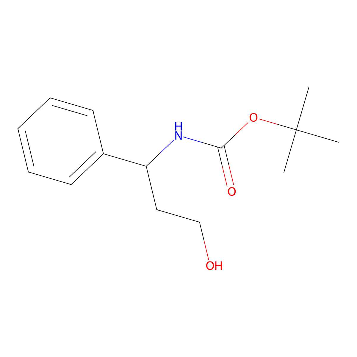 (R)-N-Boc-3-amino-3-phenylpropan-1-ol molecular structure, CAS 158807-47-7