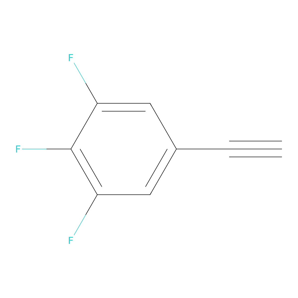 5-Ethynyl-1,2,3-trifluorobenzene molecular structure, CAS 158816-55-8
