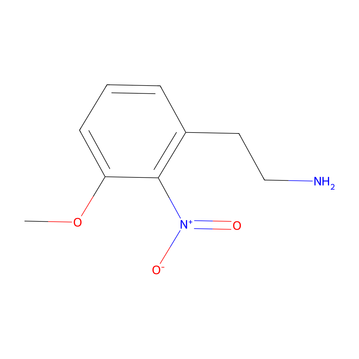 2-(3-Methoxy-2-nitrophenyl)ethan-1-amine molecular structure, CAS 158820-47-4
